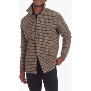 LuxuriousPINO BY PINOPORTE Quilted WoolBlend Overshirt Sz L Men’s #A0003